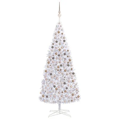 VidaXL Artificial Pre-lit Christmas Tree With Ball Set LEDs 400 Cm White 3 VidaXL Artificial Pre-lit Christmas Tree With Ball Set LEDs 400 Cm White