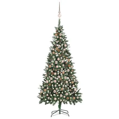 VidaXL Artificial Pre-lit Christmas Tree With Ball Set 210 Cm 18 VidaXL Artificial Pre-lit Christmas Tree With Ball Set 210 Cm - Image 16
