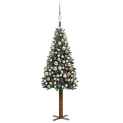 VidaXL Slim Pre-lit Christmas Tree With Ball Set Green 150 Cm PVC 38 VidaXL Slim Pre-lit Christmas Tree With Ball Set Green 150 Cm PVC -Deals Vidaxl Store image 1 3077863