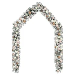 VidaXL Christmas Garland With LEDs&Ball Set Green 5 M PVC 31 VidaXL Christmas Garland With LEDs&Ball Set Green 5 M PVC -Deals Vidaxl Store image 1 3077871