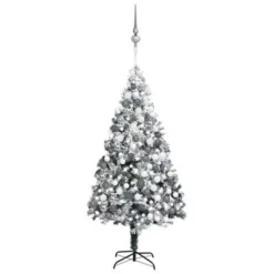 VidaXL Artificial Christmas Tree LEDs&Ball Set&Flocked Snow Green 300cm 31 VidaXL Artificial Christmas Tree LEDs&Ball Set&Flocked Snow Green 300cm -Deals Vidaxl Store image 1 3077890