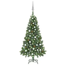 VidaXL Artificial Pre-lit Christmas Tree With Ball Set Pine Cones 150 Cm -Deals Vidaxl Store image 1 3077892