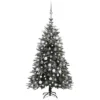 VidaXL Artificial Christmas Tree LED&Ball Set&Flocked Snow 120cm PVC&PE -Deals Vidaxl Store image 1 3077927 1