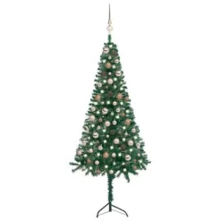 VidaXL Corner Artificial Christmas Tree LEDs&Ball Set White 150 Cm PVC -Deals Vidaxl Store image 1 3077953