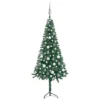 VidaXL Corner Artificial Christmas Tree LEDs&Ball Set Green 120 Cm PVC -Deals Vidaxl Store image 1 3077962