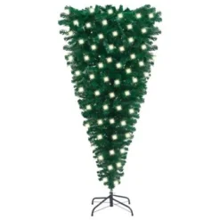VidaXL Upside-down Artificial Pre-lit Christmas Tree Green 120 Cm
