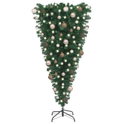VidaXL Upside-down Artificial Pre-lit Christmas Tree With Ball Set 120 Cm 17 VidaXL Upside-down Artificial Pre-lit Christmas Tree With Ball Set 120 Cm - Image 15