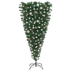 VidaXL Upside-down Artificial Pre-lit Christmas Tree With Ball Set 210 Cm