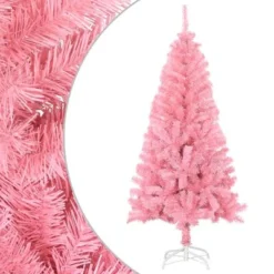 VidaXL Artificial Christmas Tree With Stand Pink 150 Cm PVC