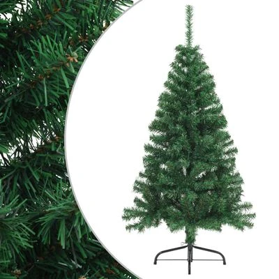 VidaXL Artificial Half Christmas Tree With Stand Silver 120 Cm PET 17 VidaXL Artificial Half Christmas Tree With Stand Silver 120 Cm PET - Image 15