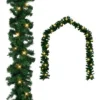 VidaXL Christmas Garland With LED Lights Green 10 M PVC -Deals Vidaxl Store image 1 321491