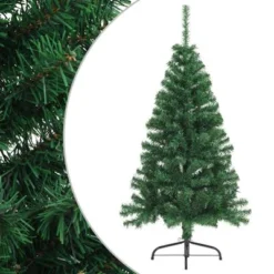 VidaXL Artificial Half Christmas Tree With Stand White 120 Cm PVC -Deals Vidaxl Store image 1 328415 5