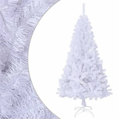 VidaXL Artificial Christmas Tree With Thick Branches White 120 Cm PVC 3 VidaXL Artificial Christmas Tree With Thick Branches White 120 Cm PVC