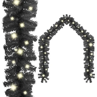 VidaXL Christmas Garland With LED Lights 10 M Silver 11 VidaXL Christmas Garland With LED Lights 10 M Silver - Image 9