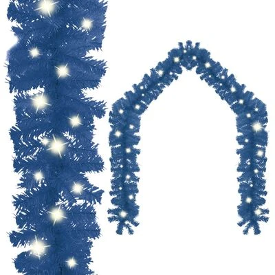 VidaXL Christmas Garland With LED Lights 10 M Silver 12 VidaXL Christmas Garland With LED Lights 10 M Silver - Image 10