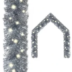VidaXL Christmas Garland With LED Lights 10 M Black -Deals Vidaxl Store image 1 329205