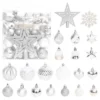 VidaXL 70 Piece Christmas Bauble Set Silver And White 2 VidaXL 70 Piece Christmas Bauble Set Silver And White -Deals Vidaxl Store image 1 330090