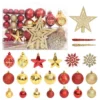 VidaXL 108 Piece Christmas Bauble Set Gold And Red -Deals Vidaxl Store image 1 330091
