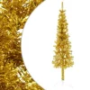 VidaXL Slim Artificial Half Christmas Tree With Stand Gold 120 Cm 2 VidaXL Slim Artificial Half Christmas Tree With Stand Gold 120 Cm -Deals Vidaxl Store image 1 344589 4