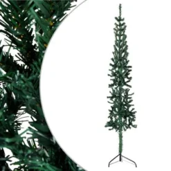 VidaXL Slim Artificial Half Christmas Tree With Flocked Snow 120 Cm -Deals Vidaxl Store image 1 344599 1