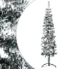 VidaXL Slim Artificial Half Christmas Tree With Flocked Snow 120 Cm 2 VidaXL Slim Artificial Half Christmas Tree With Flocked Snow 120 Cm -Deals Vidaxl Store image 1 344604 1