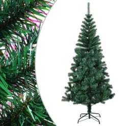 VidaXL Artificial Christmas Tree With Iridescent Tips Green 120 Cm PVC