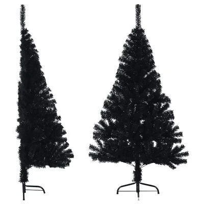 VidaXL Artificial Half Christmas Tree With Stand Green 120 Cm PVC 13 VidaXL Artificial Half Christmas Tree With Stand Green 120 Cm PVC - Image 11