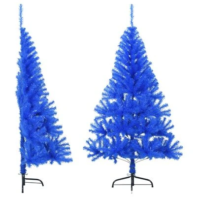 VidaXL Artificial Half Christmas Tree With Stand Silver 120 Cm PET 15 VidaXL Artificial Half Christmas Tree With Stand Silver 120 Cm PET - Image 13