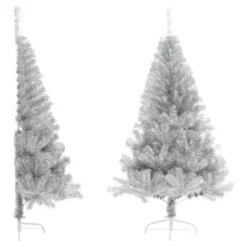 VidaXL Artificial Half Christmas Tree With Stand White 120 Cm PVC -Deals Vidaxl Store image 1 344695 5