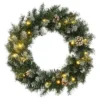 VidaXL Christmas Wreath With LED Lights Green 45 Cm PVC -Deals Vidaxl Store image 1 345171