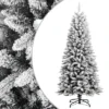 VidaXL Artificial Christmas Tree With Flocked Snow 150 Cm PVC&PE