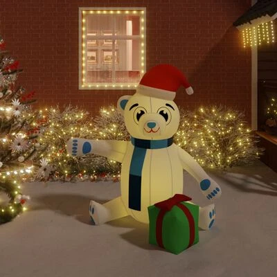 VidaXL Christmas Inflatable Teddy Bear LED 180 Cm 4 VidaXL Christmas Inflatable Teddy Bear LED 180 Cm - Image 2