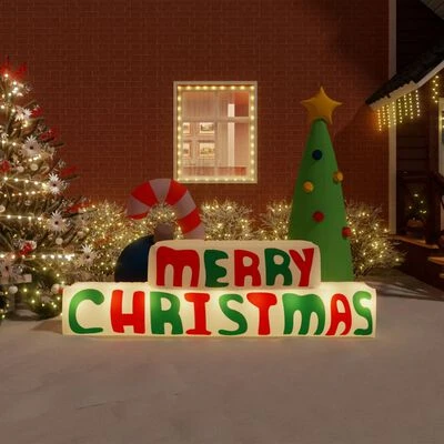VidaXL Inflatable "Merry Christmas" Decoration LED 197 Cm 4 VidaXL Inflatable "Merry Christmas" Decoration LED 197 Cm - Image 2