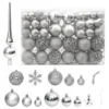 VidaXL 111 Piece Christmas Bauble Set Silver Polystyrene -Deals Vidaxl Store image 1 356111 5