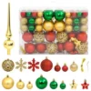 VidaXL 112 Piece Christmas Bauble Set Red / Green / Gold Polystyrene -Deals Vidaxl Store image 1 356114 4
