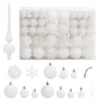 VidaXL 111 Piece Christmas Bauble Set White Polystyrene 1 VidaXL 111 Piece Christmas Bauble Set White Polystyrene -Deals Vidaxl Store image 1 356115