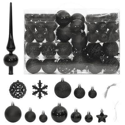 VidaXL 111 Piece Christmas Bauble Set White Polystyrene 20 VidaXL 111 Piece Christmas Bauble Set White Polystyrene - Image 18