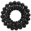 VidaXL Christmas Wreath Black 45 Cm Polystyrene