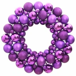 VidaXL Christmas Wreath Purple 45 Cm Polystyrene