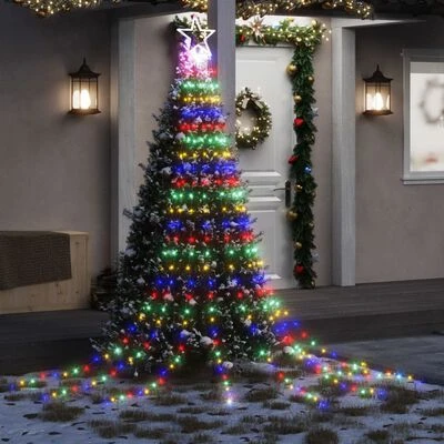VidaXL Christmas Tree Light 320 LEDs Colourful 375 Cm 4 VidaXL Christmas Tree Light 320 LEDs Colourful 375 Cm - Image 2