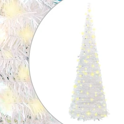 VidaXL Artificial Christmas Tree Pop-up 50 LEDs White 120 Cm 3 VidaXL Artificial Christmas Tree Pop-up 50 LEDs White 120 Cm