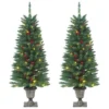 VidaXL Artificial Christmas Trees 2 Pcs 100 LEDs Green 120 Cm 1 VidaXL Artificial Christmas Trees 2 Pcs 100 LEDs Green 120 Cm -Deals Vidaxl Store image 1 357770