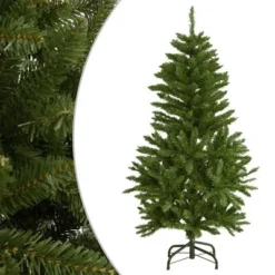 VidaXL Artificial Hinged Christmas Tree With Stand Green 120 Cm