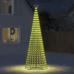 VidaXL Christmas Tree Light Cone 688 LEDs Warm White 300 Cm -Deals Vidaxl Store image 1 358159