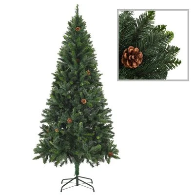 VidaXL Artificial Pre-lit Christmas Tree With Ball Set Green 210 Cm 4 VidaXL Artificial Pre-lit Christmas Tree With Ball Set Green 210 Cm - Image 2