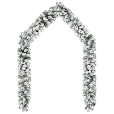 VidaXL Christmas Garland With LEDs&Ball Set Green 5 M PVC 4 VidaXL Christmas Garland With LEDs&Ball Set Green 5 M PVC - Image 2