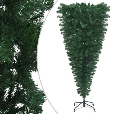 VidaXL Upside-down Artificial Pre-lit Christmas Tree With Ball Set 120 Cm 4 VidaXL Upside-down Artificial Pre-lit Christmas Tree With Ball Set 120 Cm - Image 2
