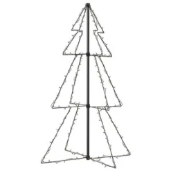 VidaXL Christmas Cone Tree 160 LEDs Indoor And Outdoor 78x120 Cm