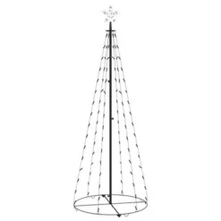 VidaXL Christmas Cone Tree 100 Warm White LEDs Decoration 70x180 Cm -Deals Vidaxl Store image 2 328700