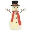 VidaXL Decorative Christmas Snowman Figure With LED Luxury Fabric 60cm -Deals Vidaxl Store image 2 329759